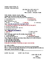 Đề kiểm tra giữa học kỳ I môn Lịch sử 6 - Năm học 2021-2022 (Có đáp án)